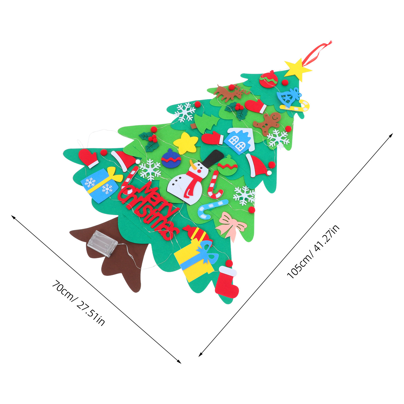 1Set Felt Christmas Tree Wall  - Christmas Stocking Hanging avis et prix