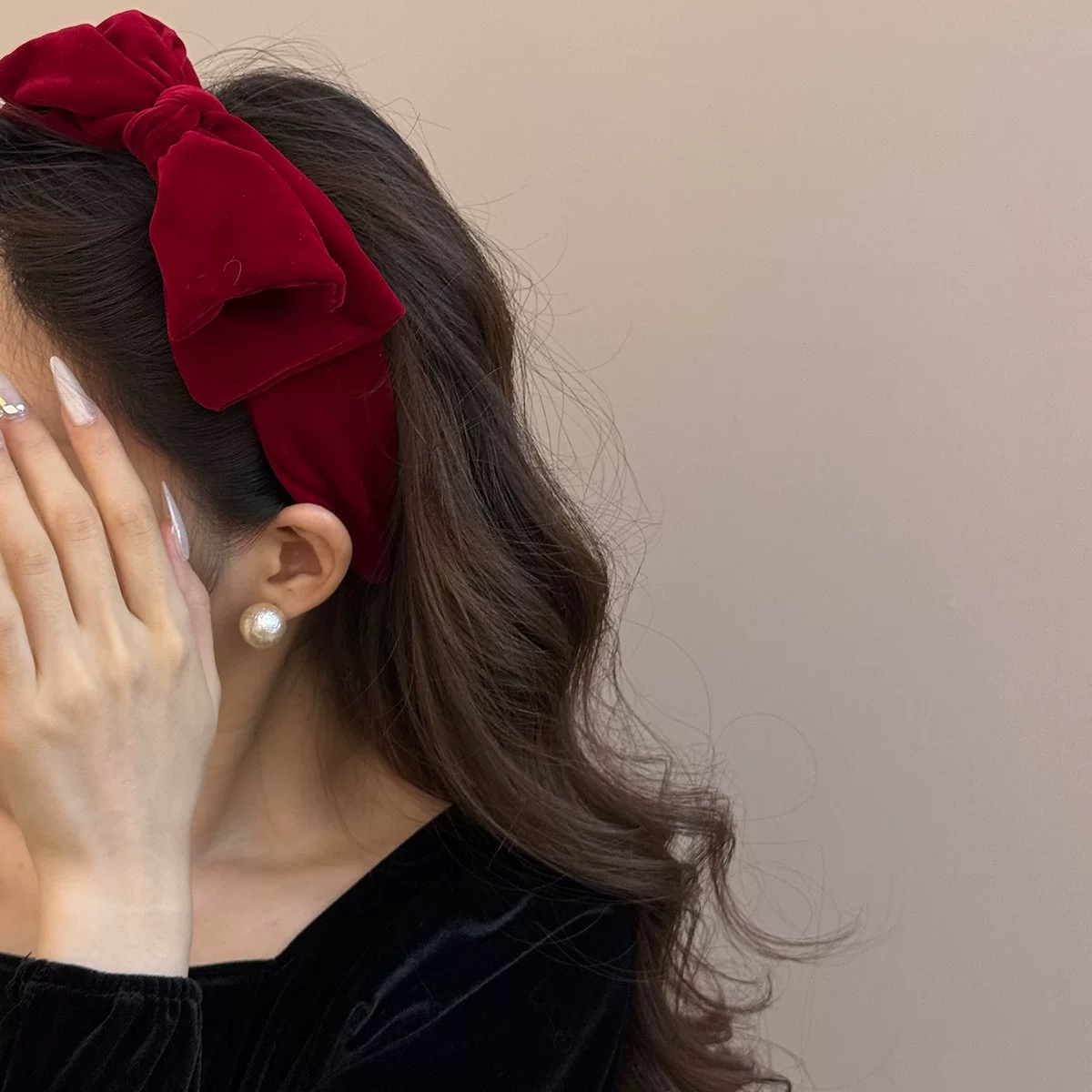 AWAYTR 1pc Large Velvet Bow Ha - Ribbon Bow Gift avis et prix