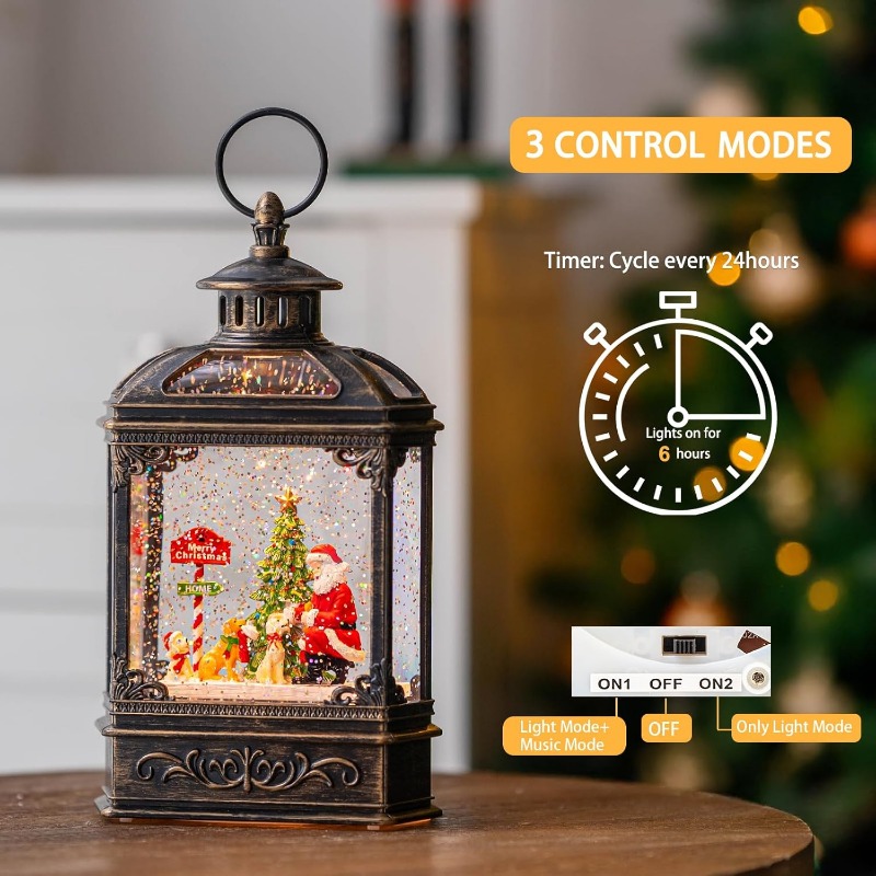 Christmas Snow Globe Lantern w - Snow Globe Musical avis et prix