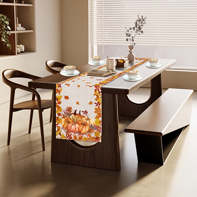 1pc Thanksgiving & Halloween T - Christmas Table Runner avis et prix
