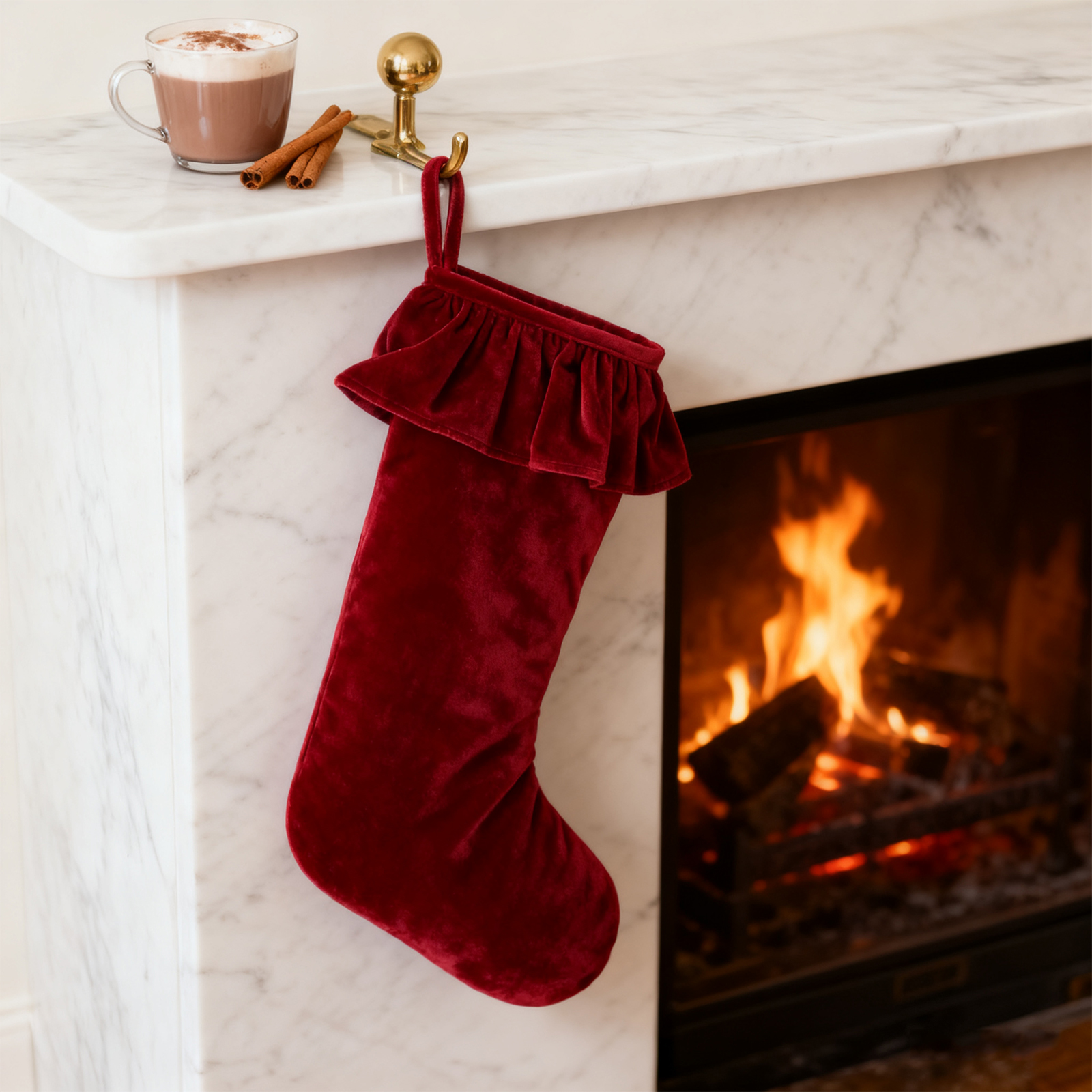 Velvet Christmas Stocking Holi - Christmas Stocking Hanging avis et prix
