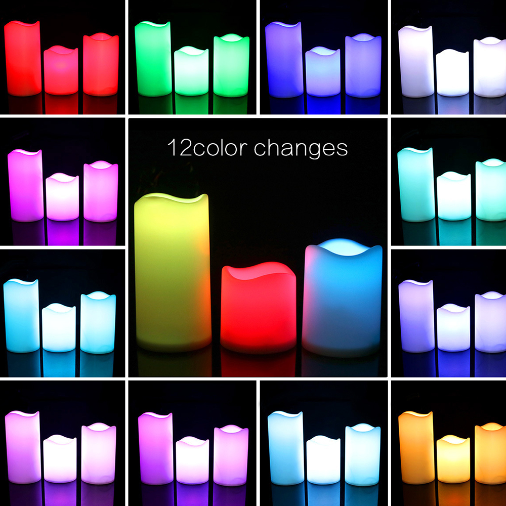 3pcs/ set LED Flameless Flicke - Holiday Candle Set avis et prix