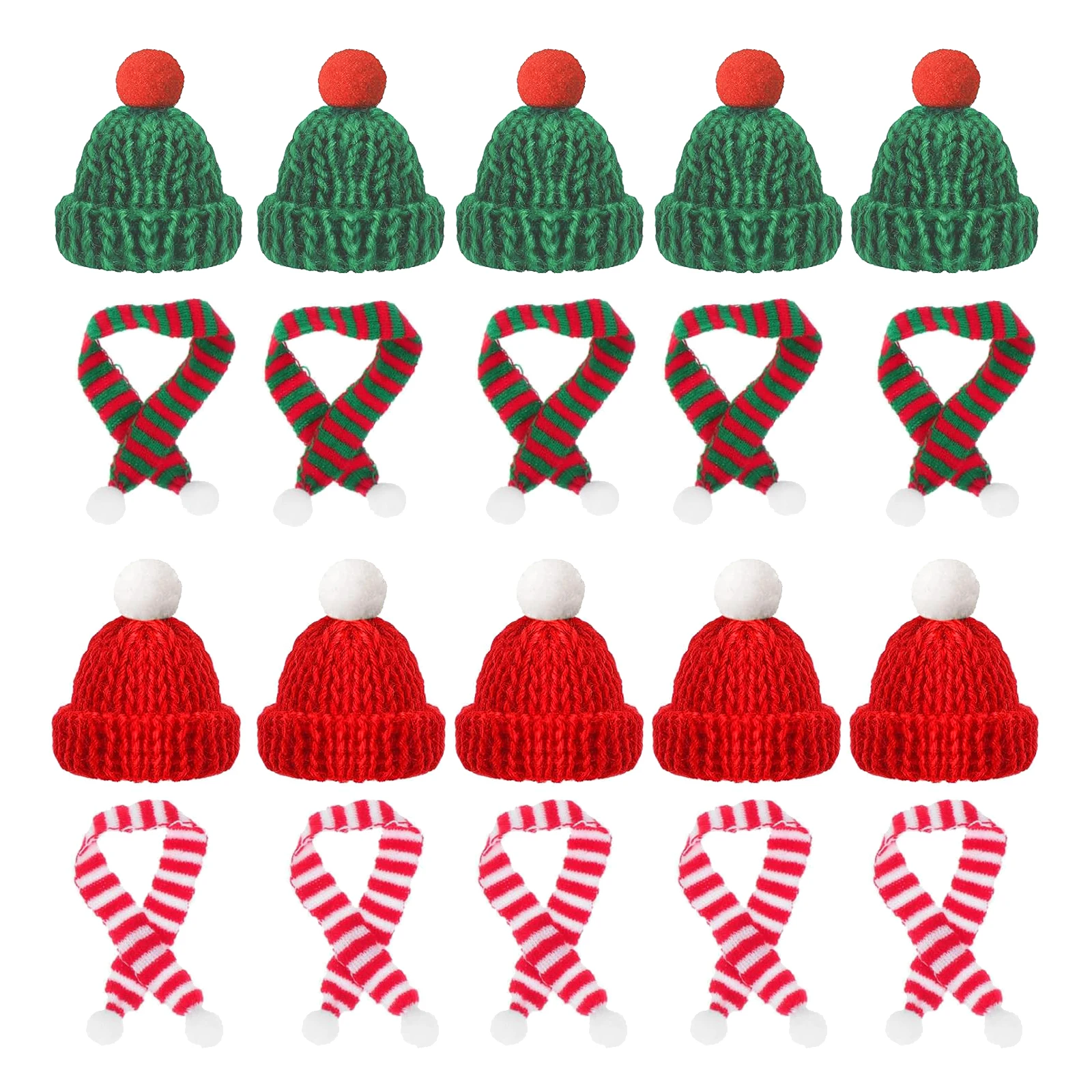 10/20pcs Mini Santa Hat & Scar - Santa Hat Plush avis et prix
