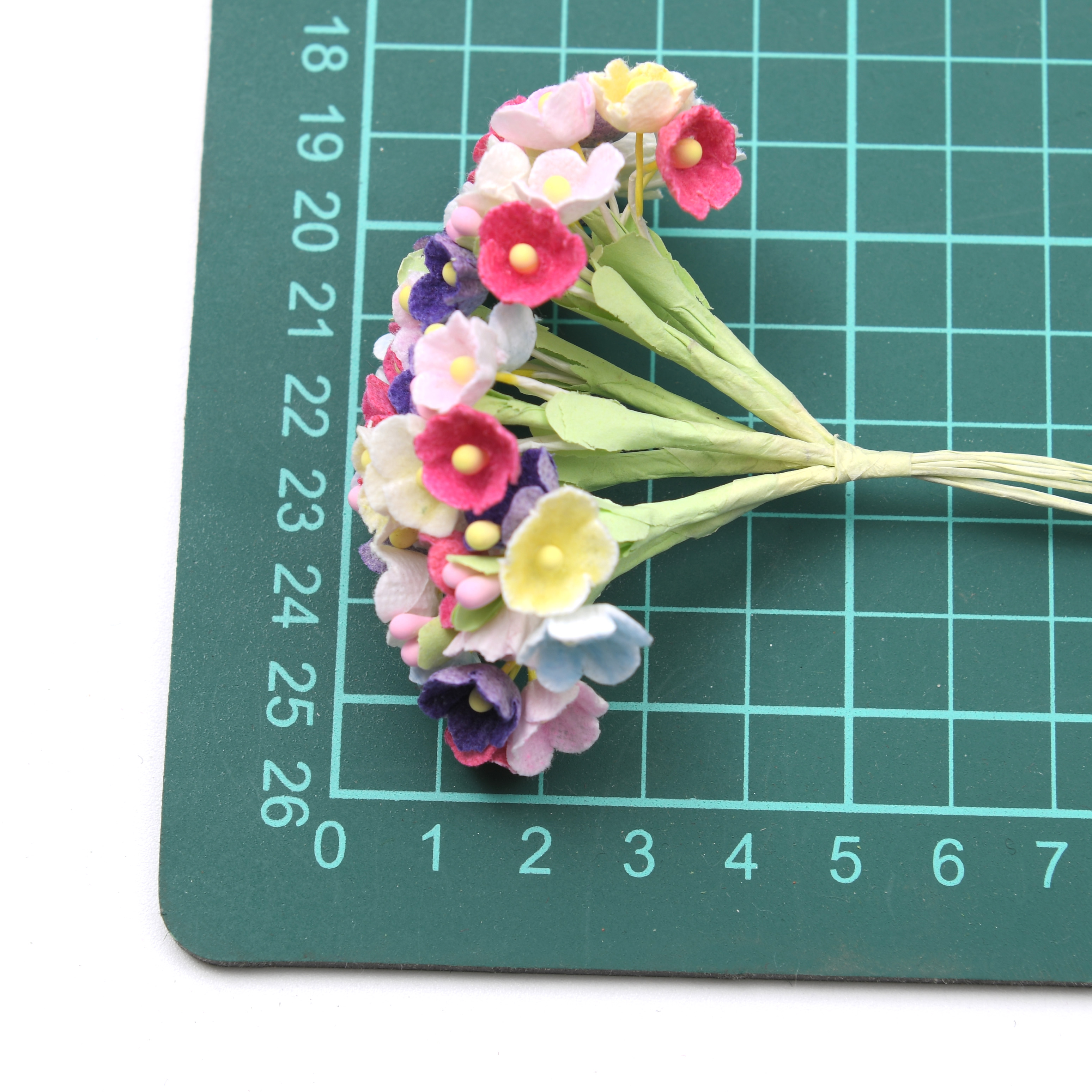 8pcs/1bunch Mini Paper Rose Fl - Christmas Wreath Fake avis et prix