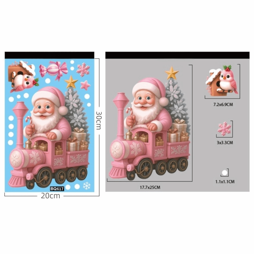 Cartoon PVC Window Stickers Sn - Snowflake Window Decal avis et prix