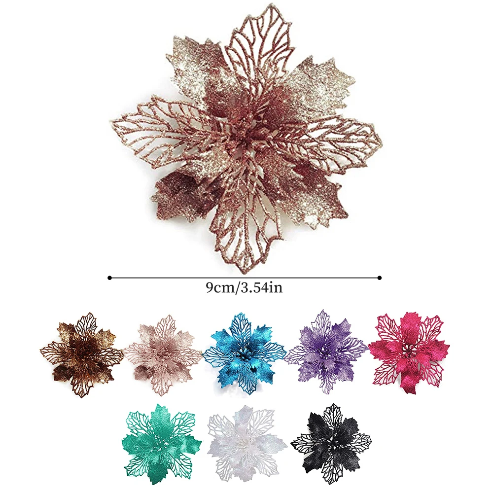9cm Glitter Artifical Christma - Christmas Wreath Fake avis et prix