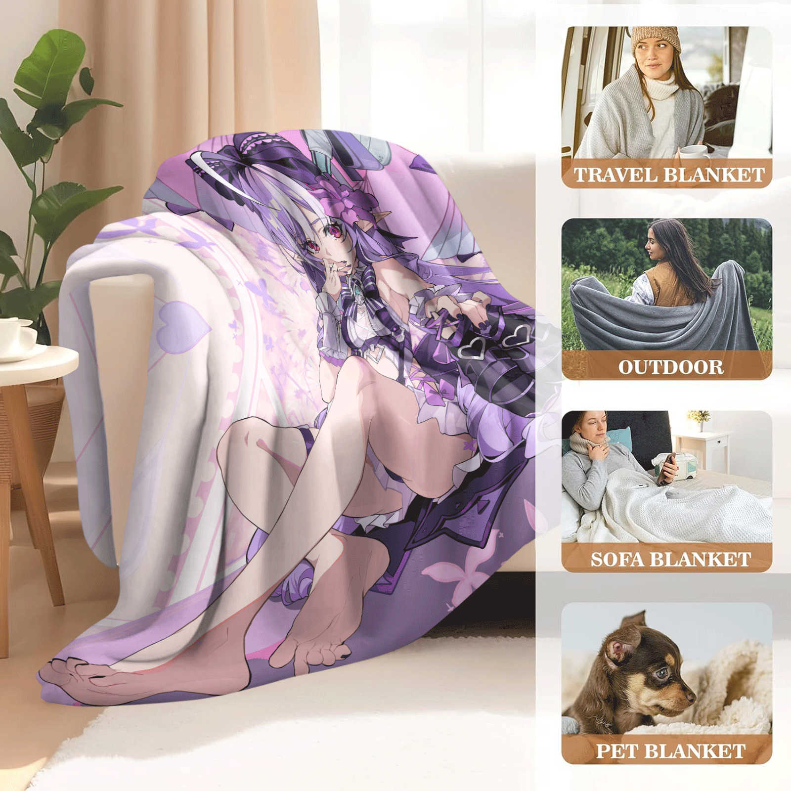 Cartoon Zenless Zone Zero  Fla - Christmas Throw Blanket avis et prix