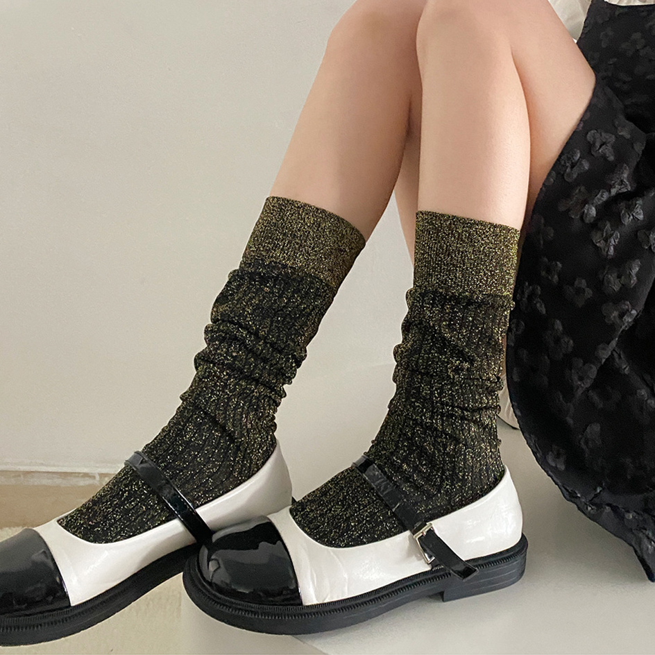 Glitter Long Socks For Women F - Christmas Stocking Hanging avis et prix