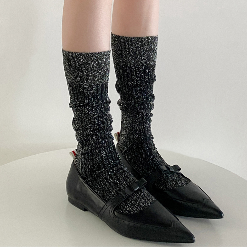 Glitter Long Socks For Women F - Christmas Stocking Hanging avis et prix