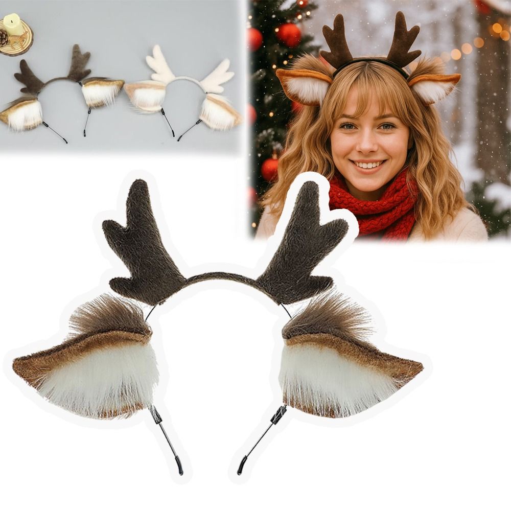 Deer Ears Reindeer Antler Head - Reindeer Antlers Headband avis et prix