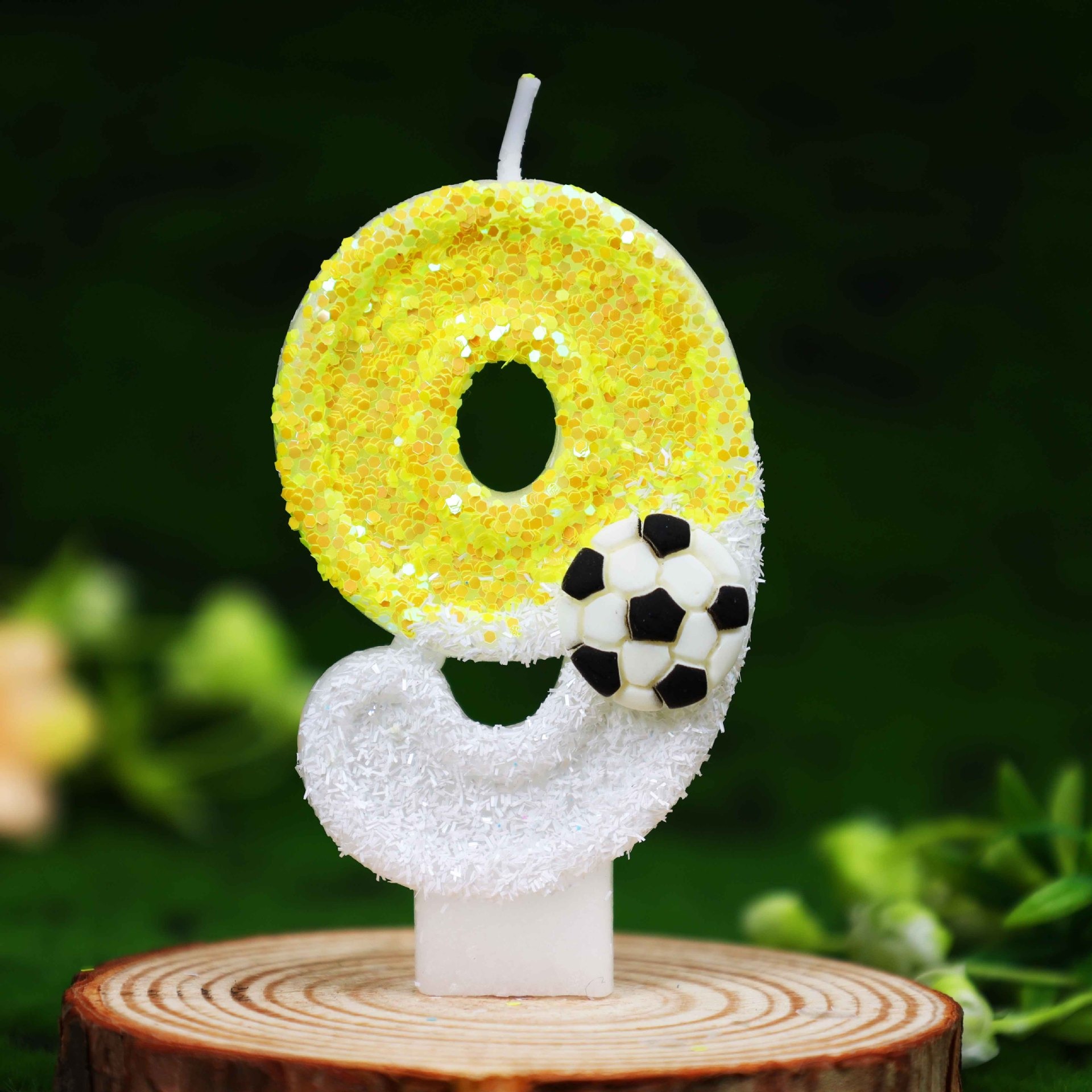 Yellow White Sequins Sports Fo - Holiday Candle Set avis et prix