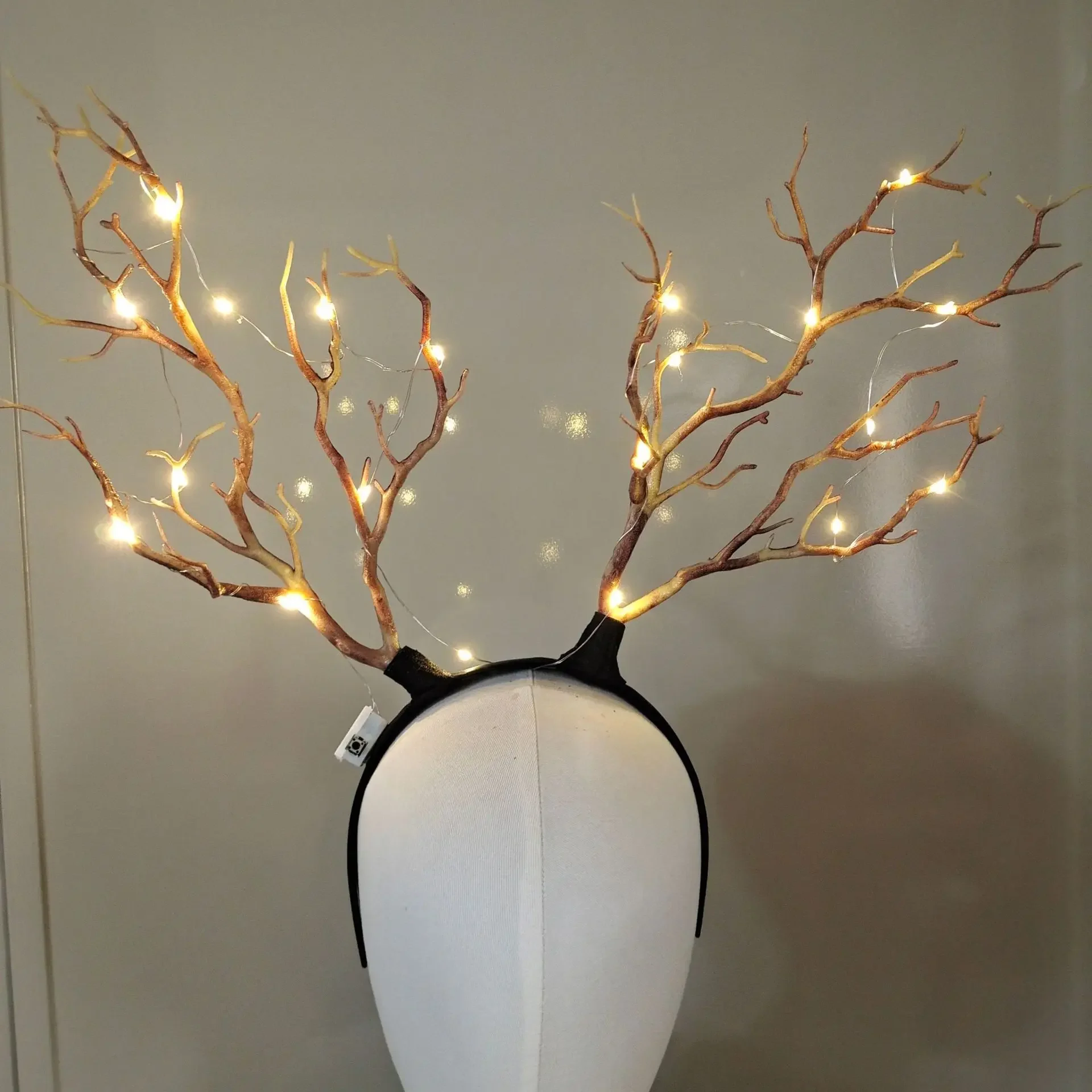 Women Girls Light Up Glowing R - Reindeer Antlers Headband avis et prix