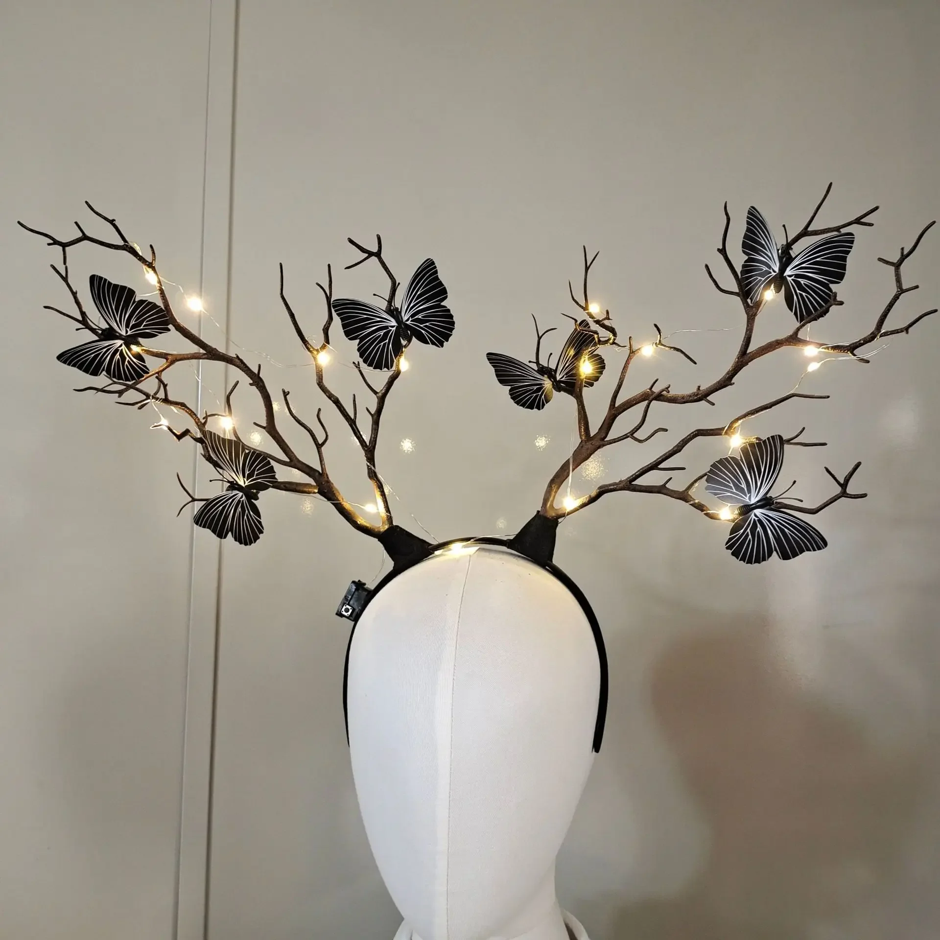 Women Girls Light Up Glowing R - Reindeer Antlers Headband avis et prix