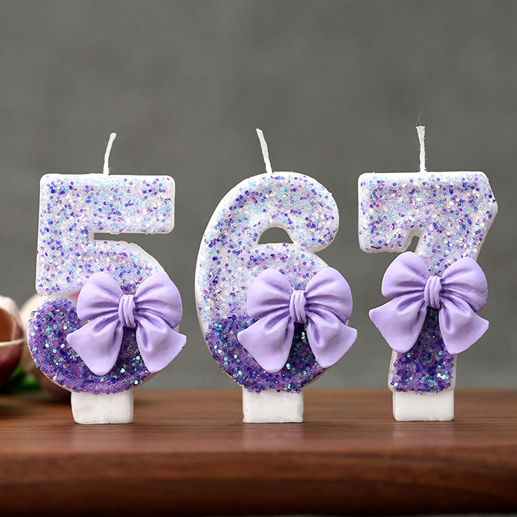 Creative Glitter Gradual Purpl - Holiday Candle Set avis et prix