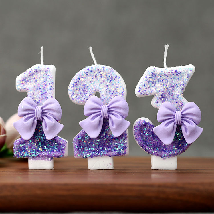 Creative Glitter Gradual Purpl - Holiday Candle Set avis et prix