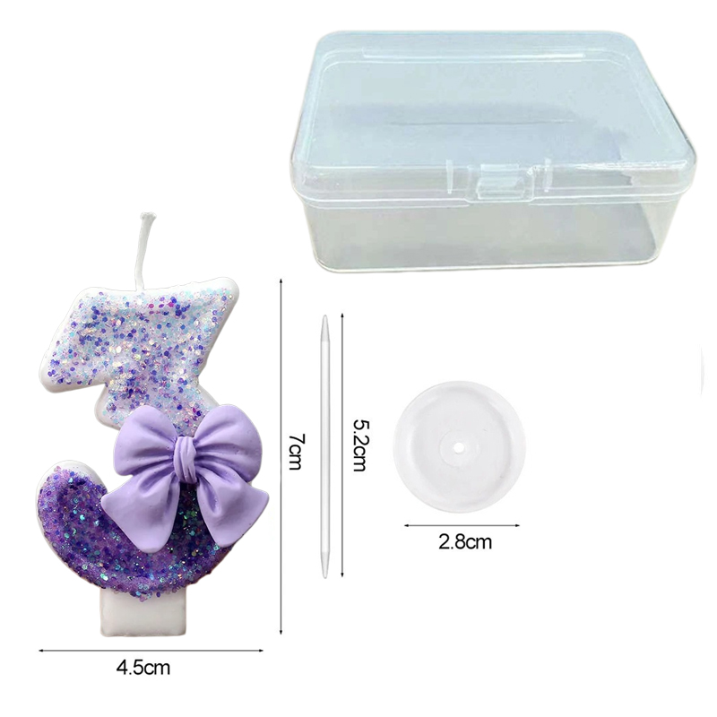Creative Glitter Gradual Purpl - Holiday Candle Set avis et prix