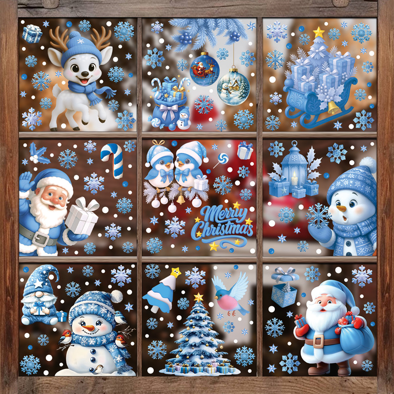 1Set Christmas Snowflake Windo - Snowflake Window Decal avis et prix