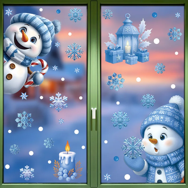 1Set Christmas Snowflake Windo - Snowflake Window Decal avis et prix