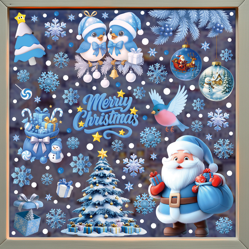 1Set Christmas Snowflake Windo - Snowflake Window Decal avis et prix