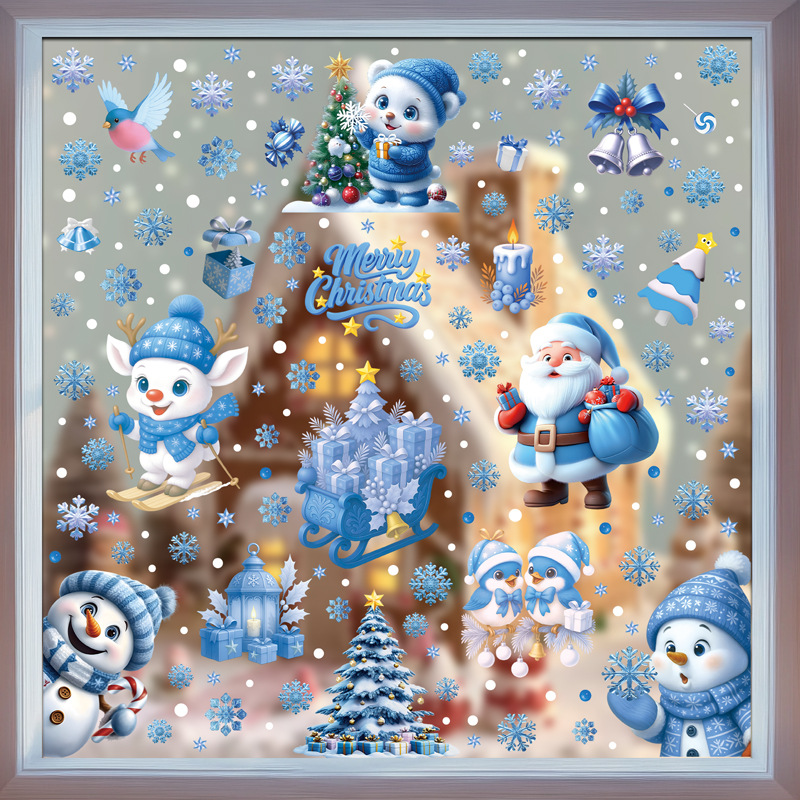 1Set Christmas Snowflake Windo - Snowflake Window Decal avis et prix