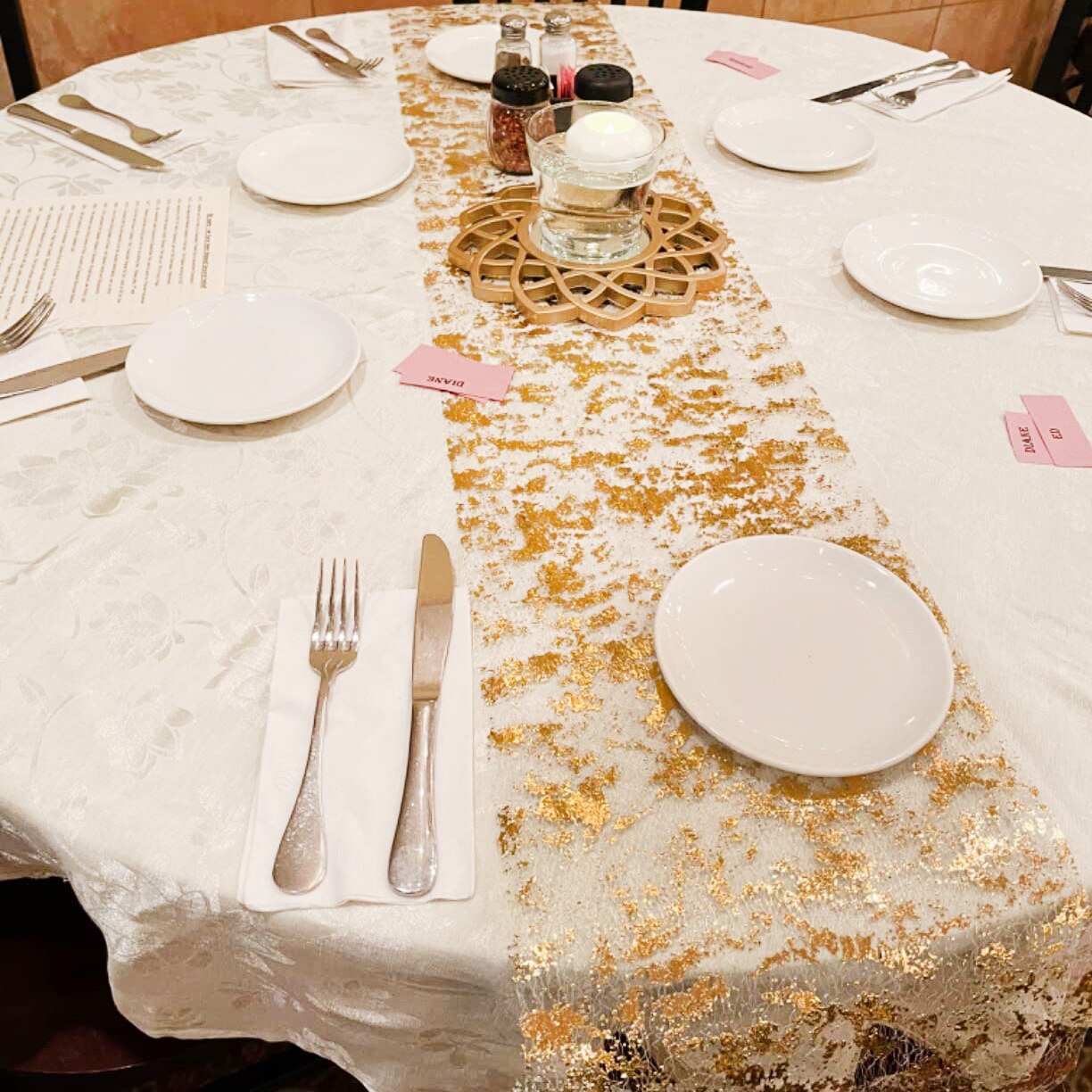 Sparkle Metallic Gold Thin Tab - Christmas Table Runner avis et prix