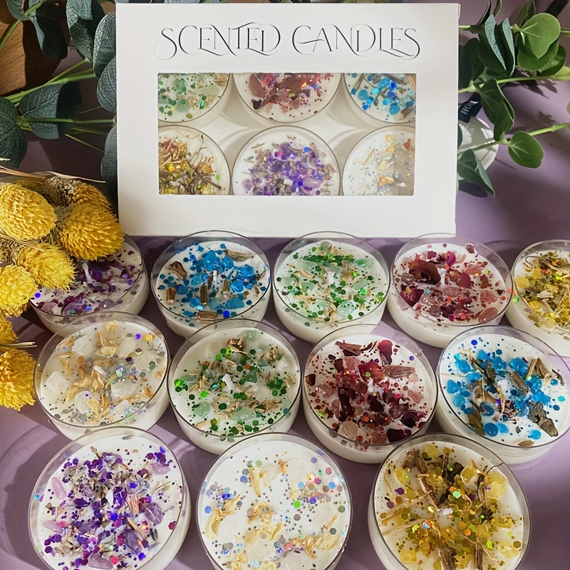 Set of 6 Scented Candles Fragr - Holiday Candle Set avis et prix