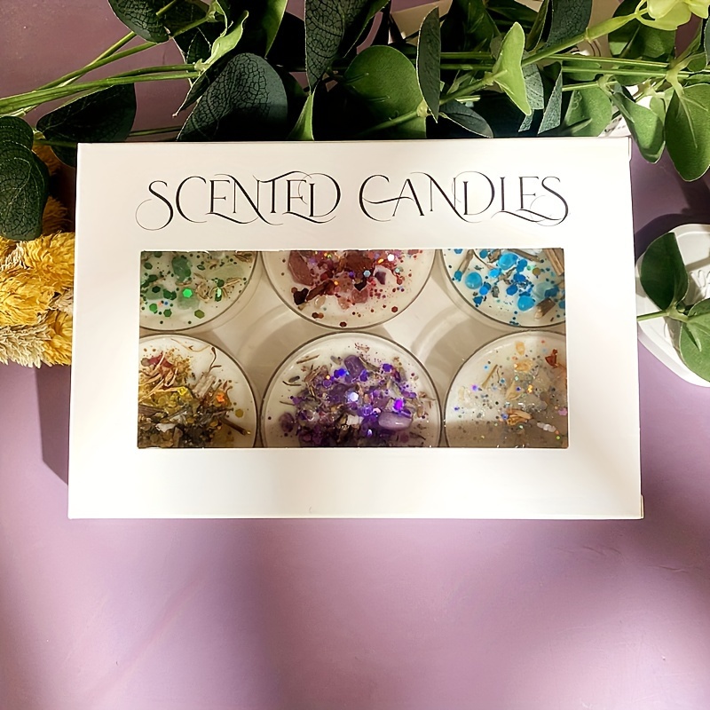 Set of 6 Scented Candles Fragr - Holiday Candle Set avis et prix