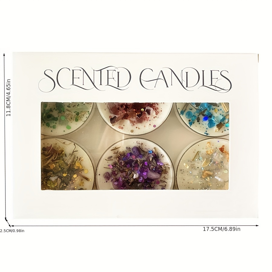 Set of 6 Scented Candles Fragr - Holiday Candle Set avis et prix