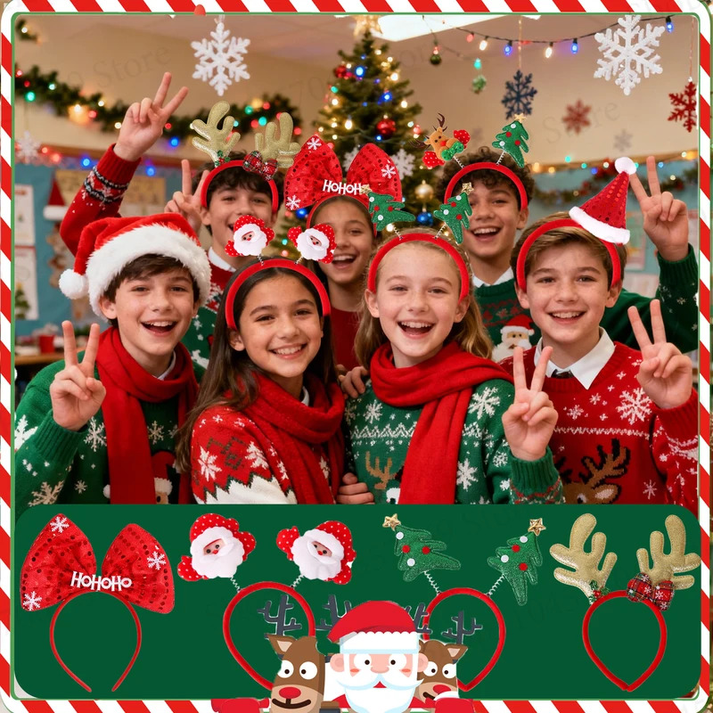 12-120Pcs Christmas Headband C - Reindeer Antlers Headband avis et prix
