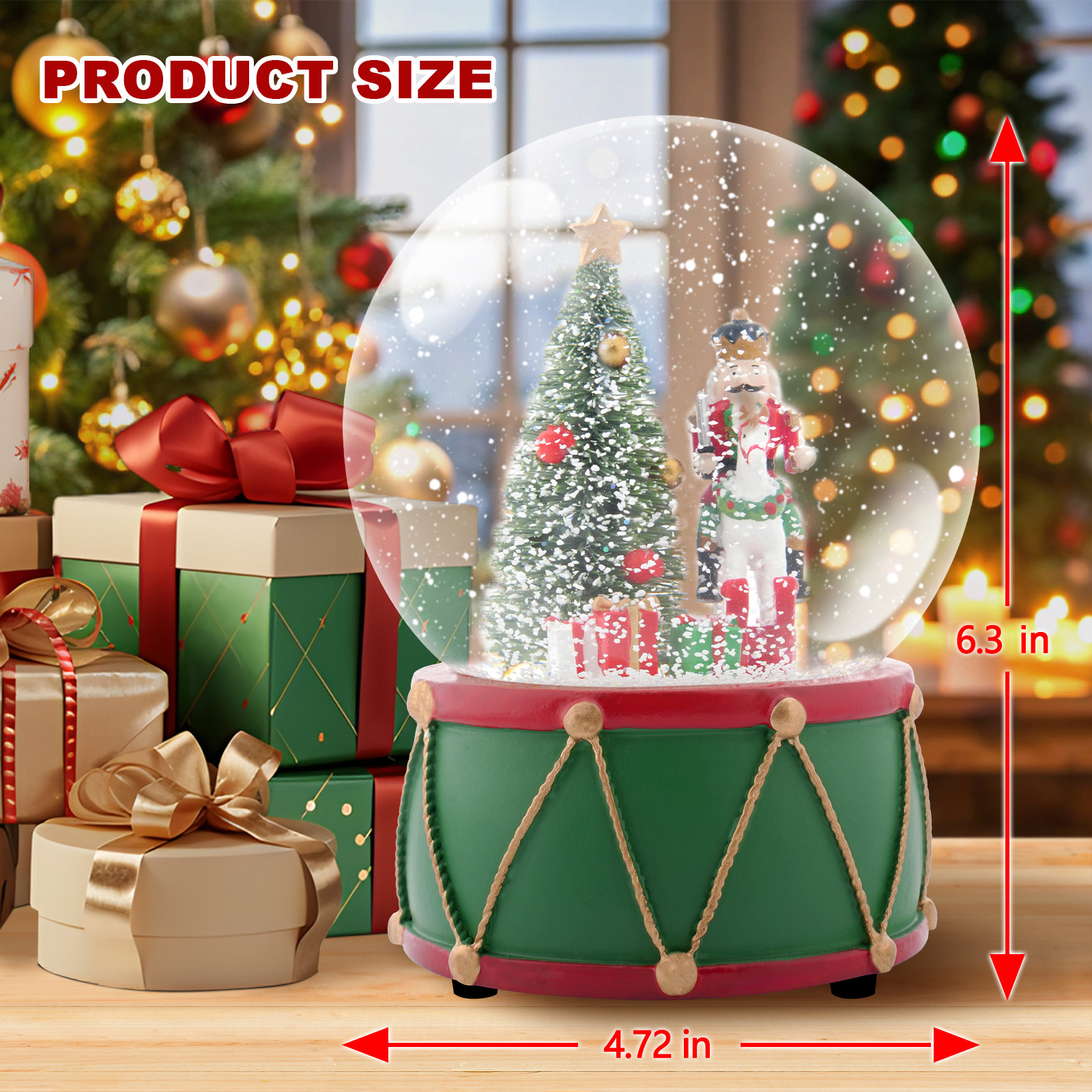 Christmas Music Snow Globe wit - Snow Globe Musical avis et prix