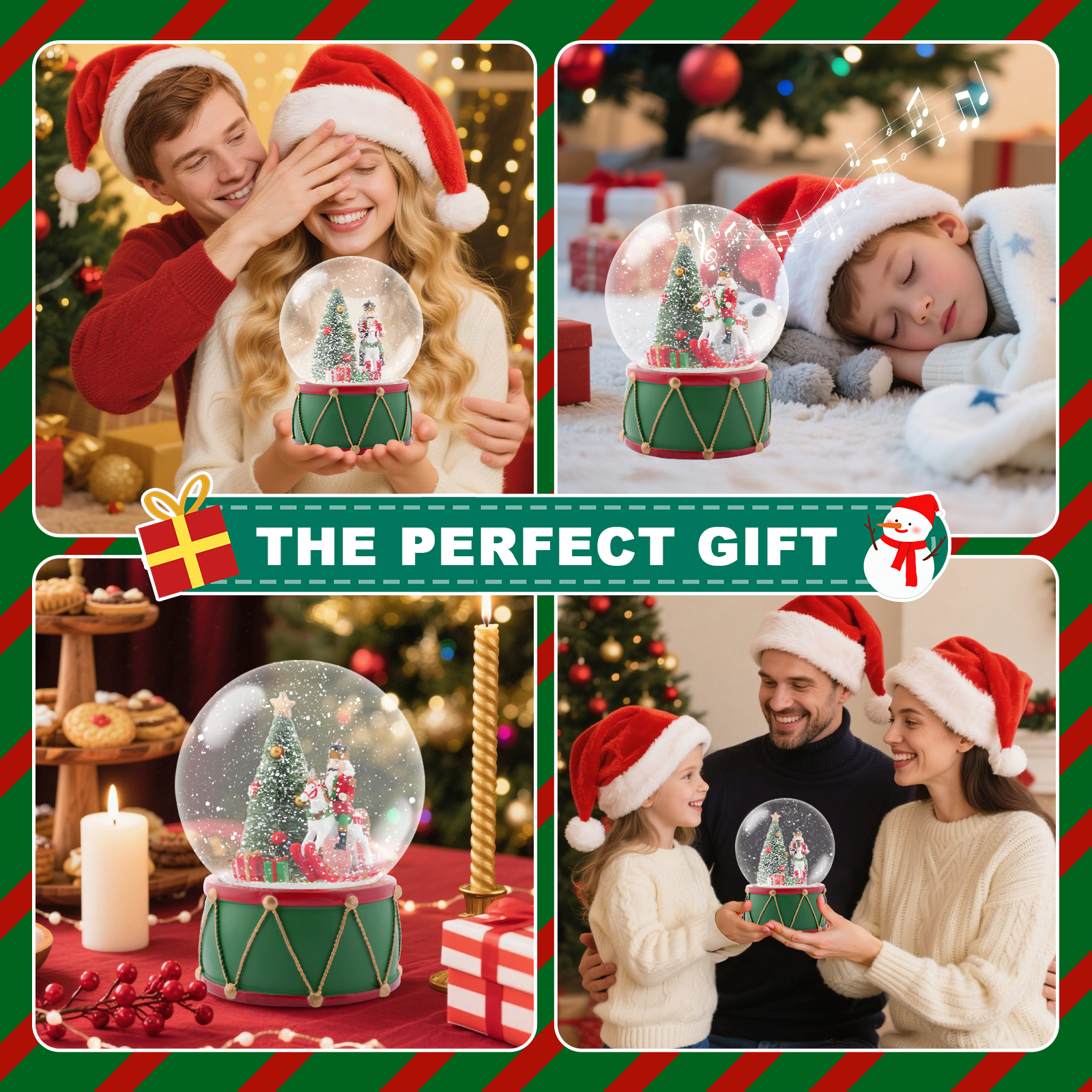 Christmas Music Snow Globe wit - Snow Globe Musical avis et prix