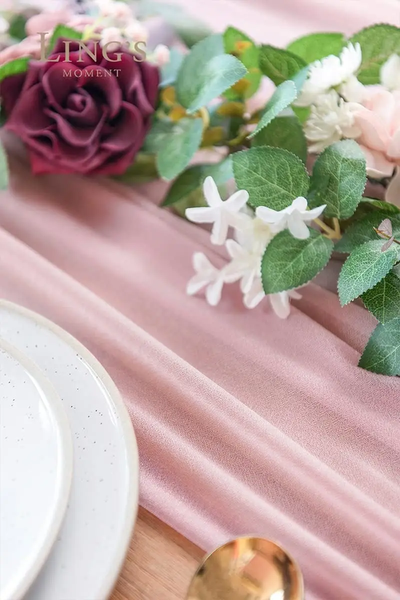 Chiffon White Table Runner Tab - Christmas Table Runner avis et prix