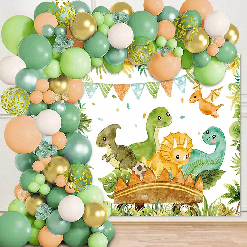 Dinosaur Balloon Set Arch for  - Tinsel Garland Decoration avis et prix