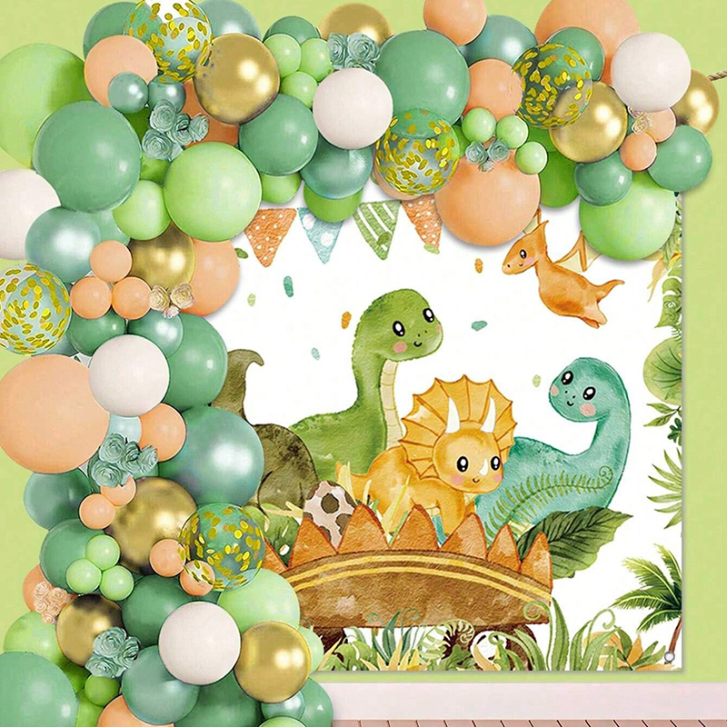 Dinosaur Balloon Set Arch for  - Tinsel Garland Decoration avis et prix
