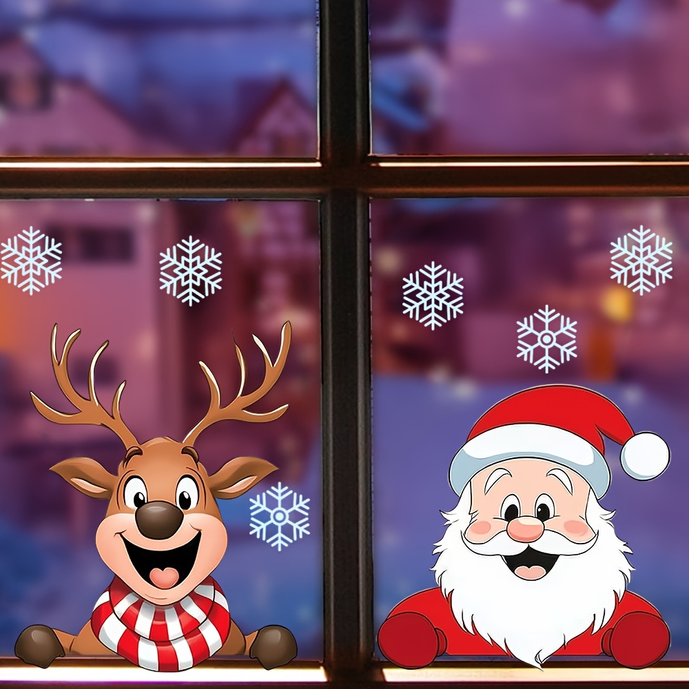 Festive Christmas Window Stick - Snowflake Window Decal avis et prix