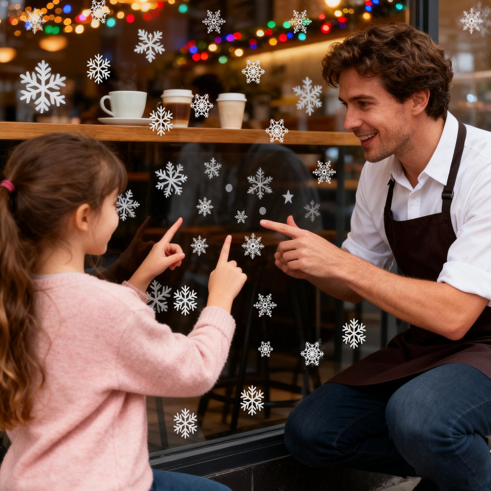 Snowflake Window Clings Static - Snowflake Window Decal avis et prix