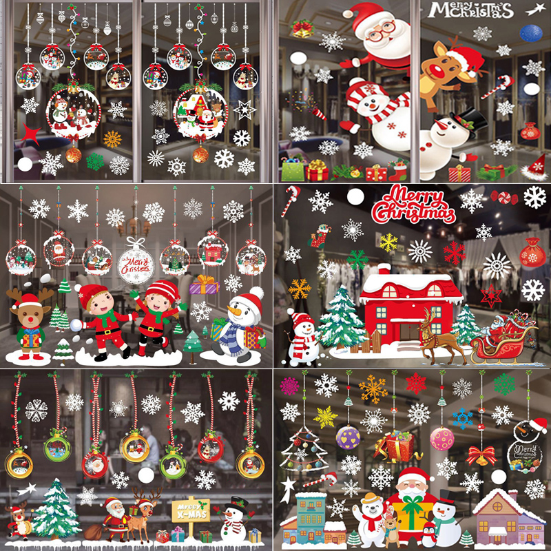 Merry Christmas Decoration Win - Snowflake Window Decal avis et prix