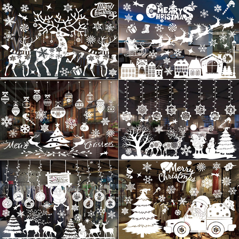 Merry Christmas Decoration Win - Snowflake Window Decal avis et prix