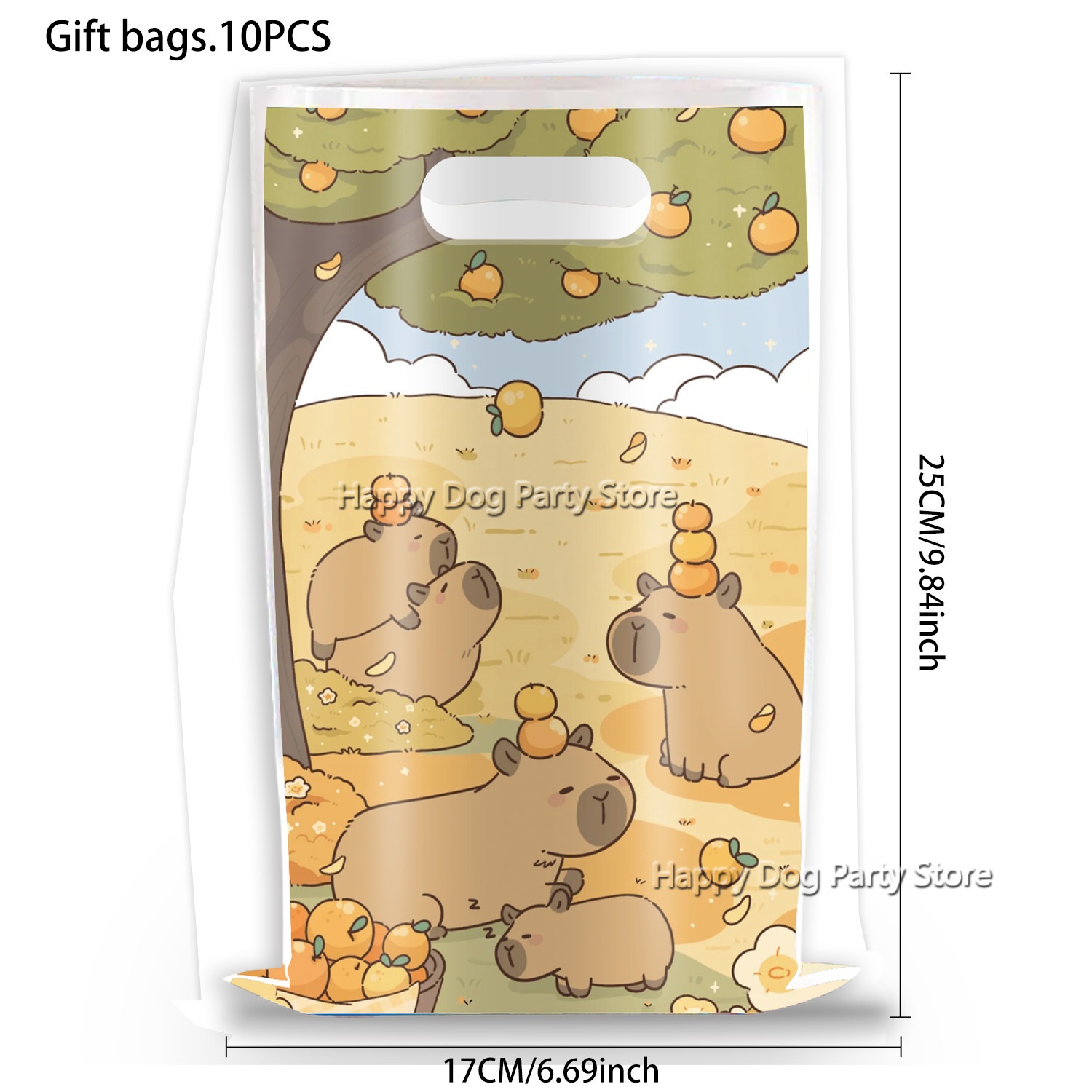Cartoon Capybara Party Supplie - Gift Box Wrap Set avis et prix