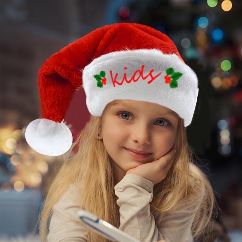 P88A Embroidery Christmas Sant - Santa Hat Plush avis et prix