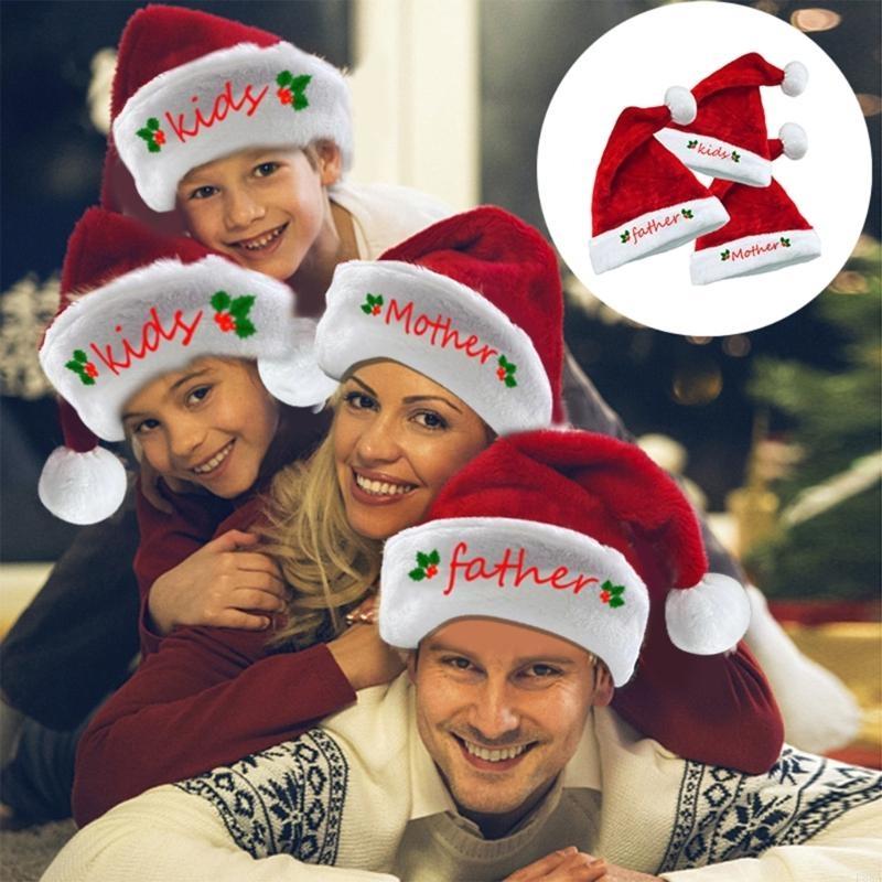 P88A Embroidery Christmas Sant - Santa Hat Plush avis et prix