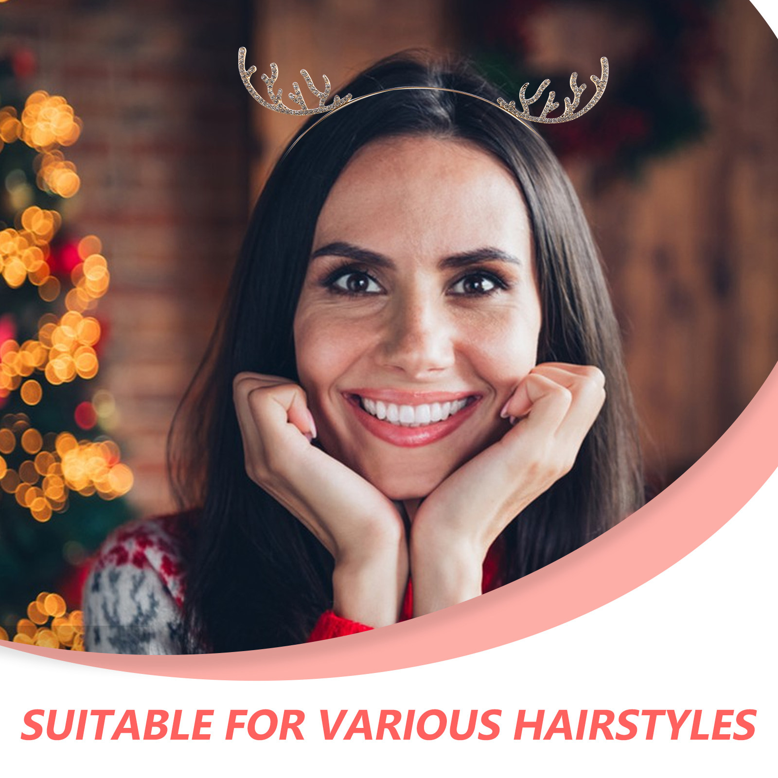 Christmas Antler Headband with - Reindeer Antlers Headband avis et prix