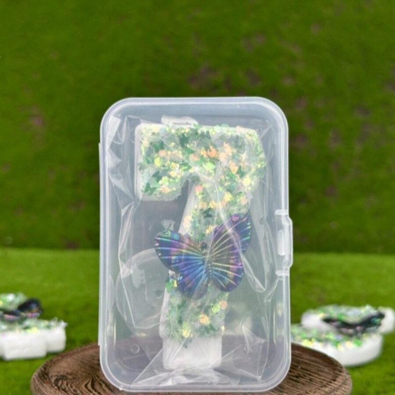 1Pc Green Sequins Number 0-9 B - Holiday Candle Set avis et prix