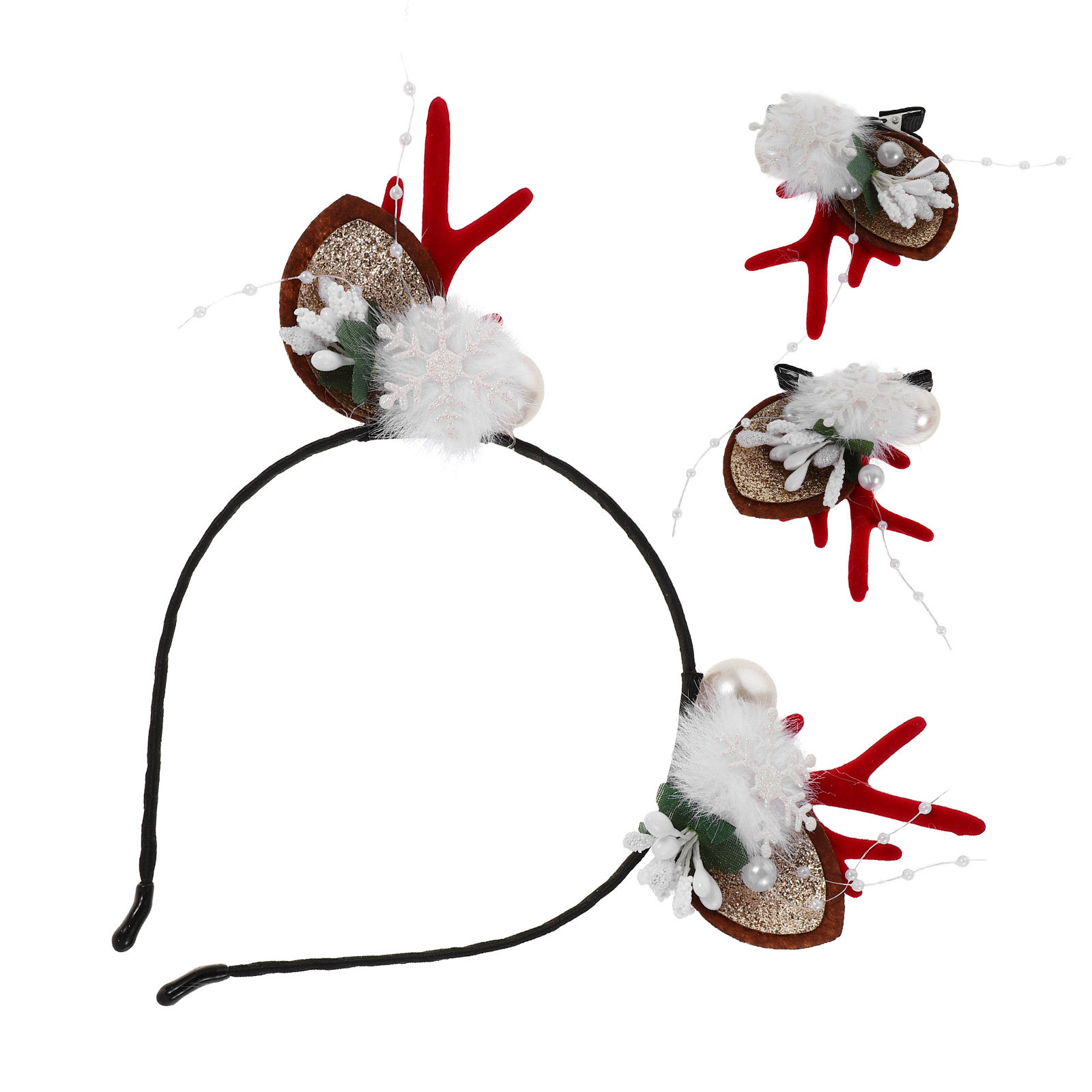 4Pcs Festive Reindeer Antlers  - Reindeer Antlers Headband avis et prix
