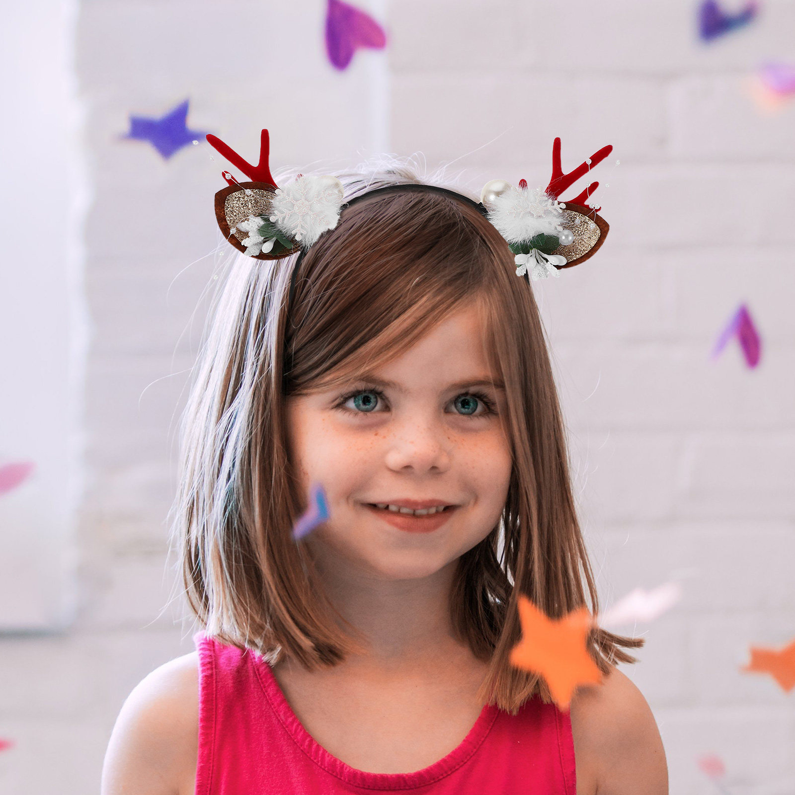 4Pcs Festive Reindeer Antlers  - Reindeer Antlers Headband avis et prix