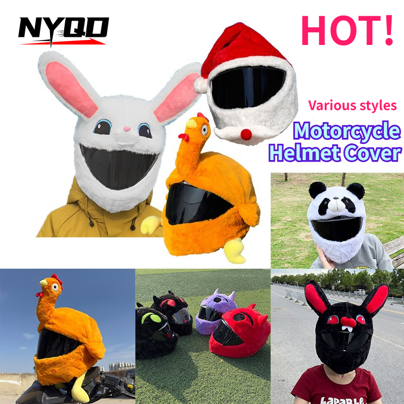 Motorcycle Cartoon Plush Helme - Santa Hat Plush avis et prix