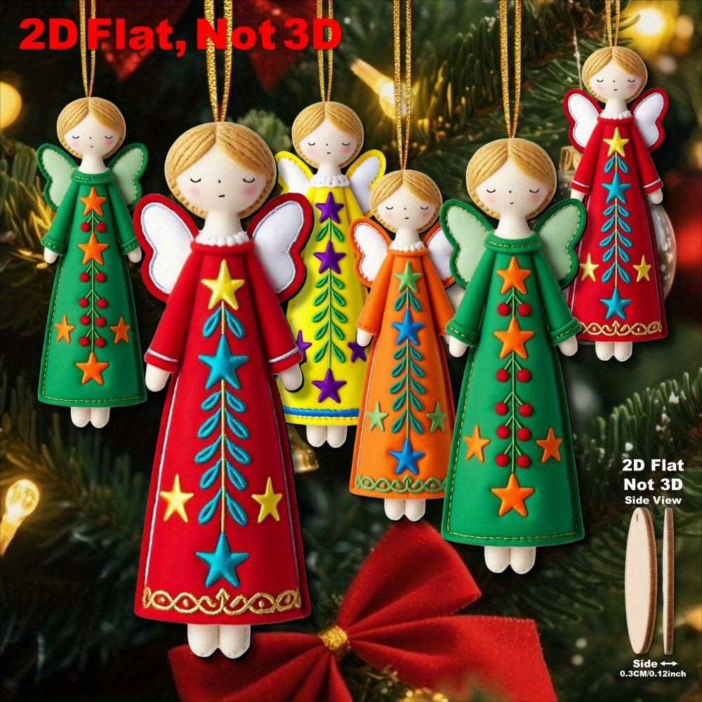 16Pcs Colorful Angel Ornaments - Star Tree Topper avis et prix