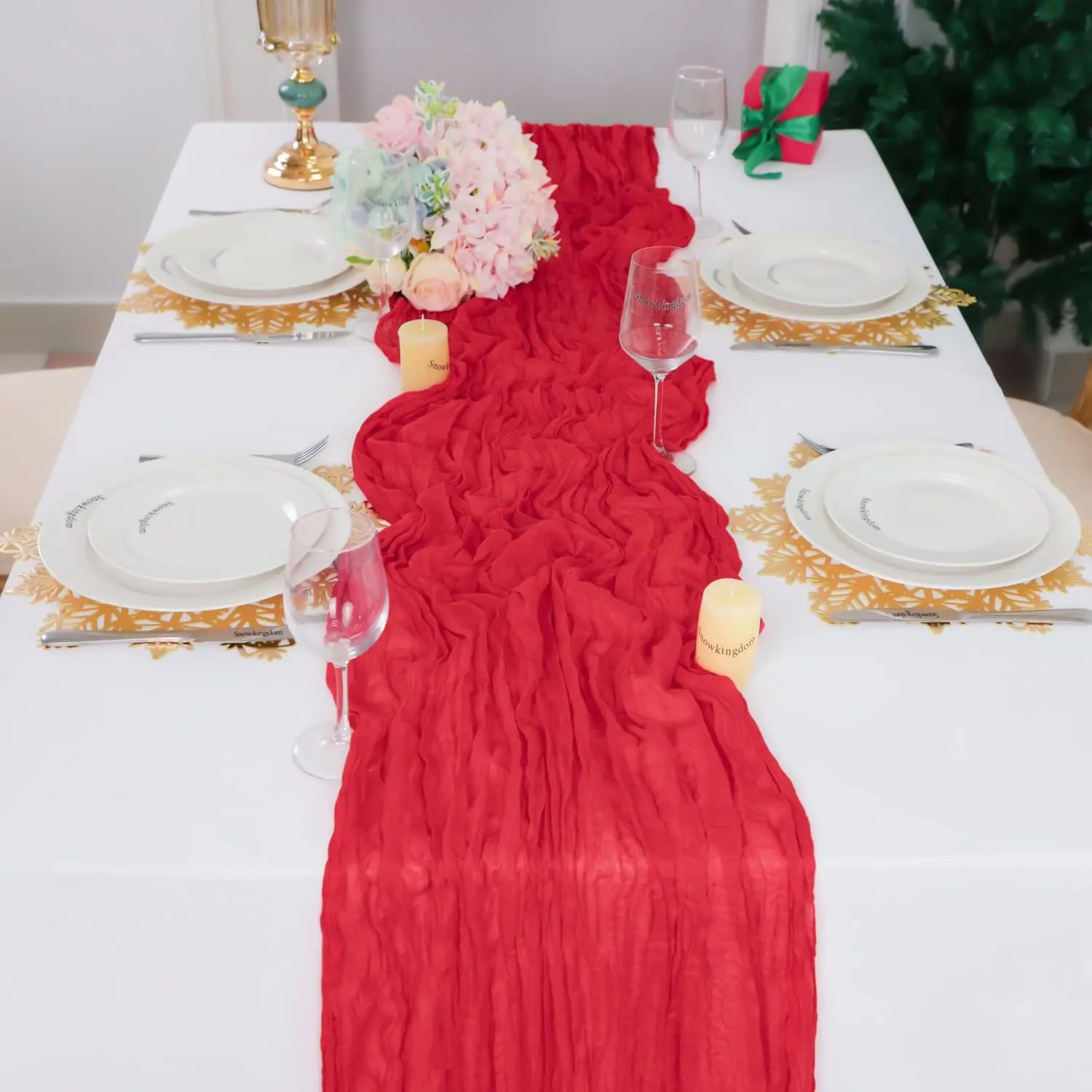 Valentine Red Long Table Runne - Christmas Table Runner avis et prix