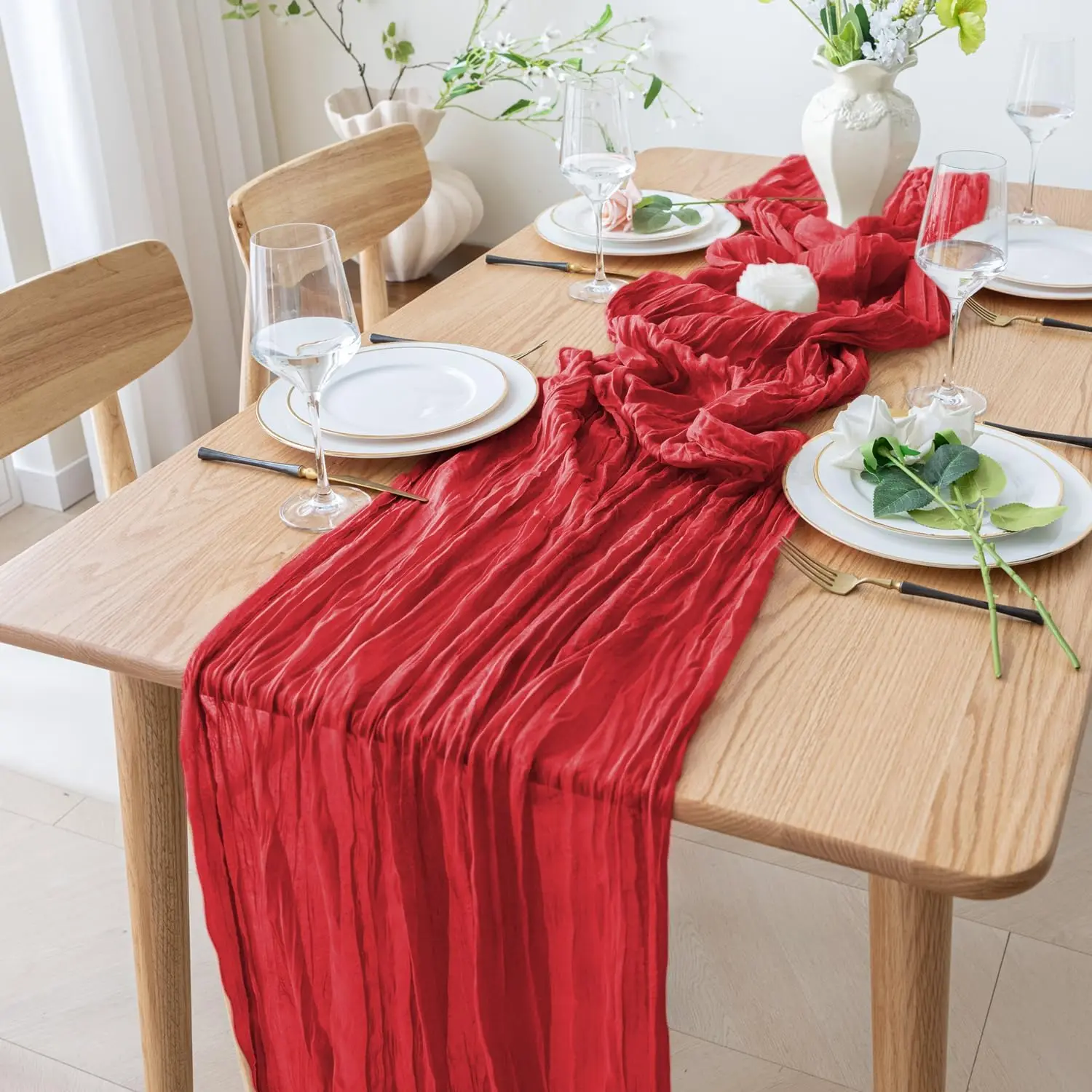 Valentine Red Long Table Runne - Christmas Table Runner avis et prix