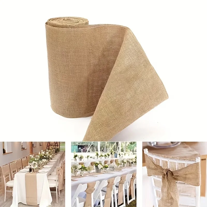 Natural Beige Burlap Roll 30cm - Christmas Table Runner avis et prix